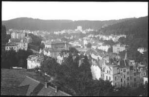 Marienbad. Blick vom Café Egerländer