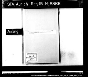 Die Gesuche aus Strackholt um die Erlaubnis zur Abhaltung von Jahrmärkten