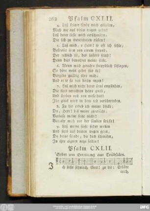 Psalm CXLII. Gebet um Errettung aus Trübsalen.