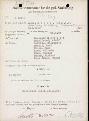 Meyer, Agnes