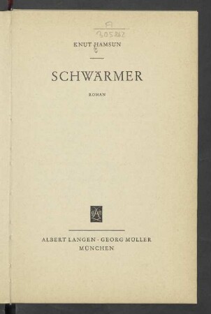 Schwärmer : Roman