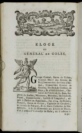 Eloge Du Général De Golze.