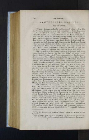 Achtzehntes Kapitel. Die Würmer.