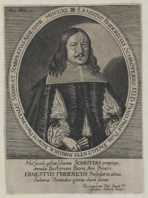 Bildnis des Ernestus Fridericus Schröterus