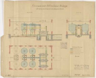 Flusswasser-Filtrationsanlage 250 cbm stündlich