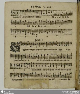 XXIII. Schmecket und sehet wie freundlich der Herre ist