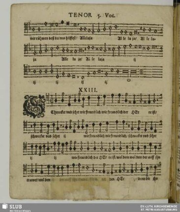 XXIII. Schmecket und sehet wie freundlich der Herre ist