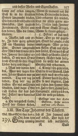 XIII. Am Tage Johannis des Täufers.