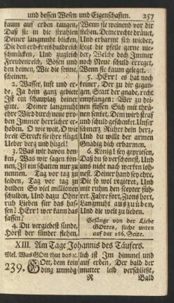 XIII. Am Tage Johannis des Täufers.