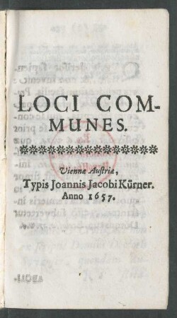 Loci Communes