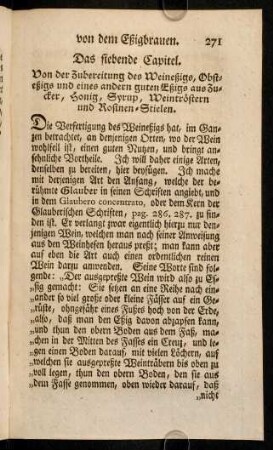 271-281, Das siebende Capitel
