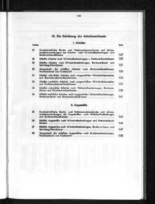 III. Die Schichtung der Arbeitsverdienste