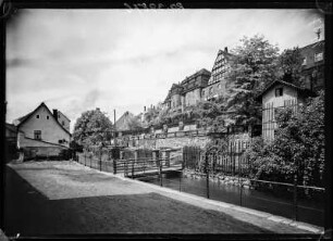 Plauen. Alt-Plauen mit Schloss Everstein am Syrabach