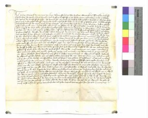 Kunz (Chuntz) Staingroß genannt von Haun schwört, aus dem Gefängnis entlassen, Urfehde.