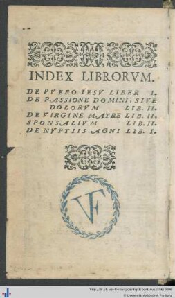 I. Index Librorum
