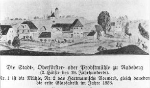 Radeberg. Stadt-, Oberförster- oder Probstmühle, aus: Meiche 1927