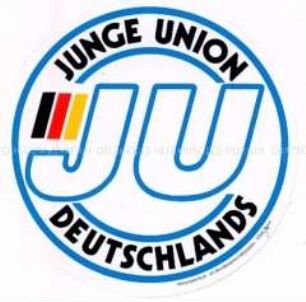 Propaganda-Aufkleber der Jungen Union