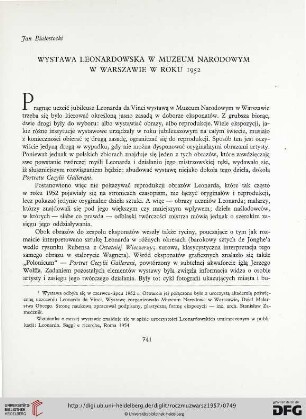 2: Wystawa Leonardowska w Muzeum Narodowym w Warszawie w roku 1952