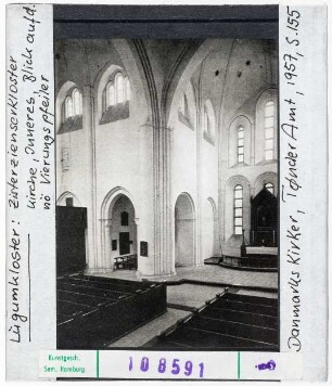 Lügumkloster: Zisterzienserkloster, Kirche, Inneres, Blick auf nordöstlichen Vierungspfeiler