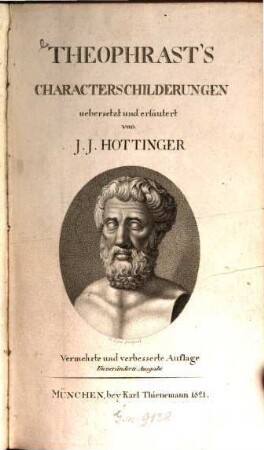 Theophrast's Characterschilderungen