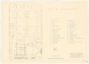 Siedlergarten: Grundriss 1:100