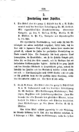 Beurtheilung neuer Schriften