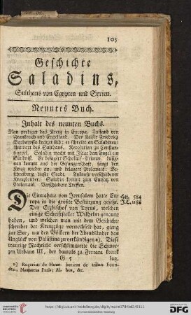 Neuntes Buch