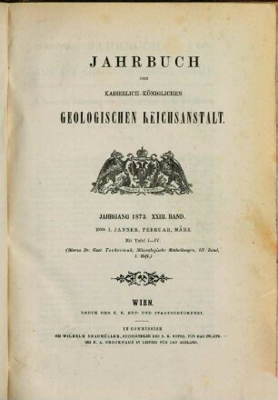 Jahrbuch der Geologischen Reichsanstalt. 23. 1873
