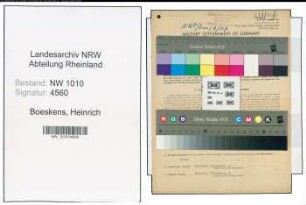 Entnazifizierung Heinrich Boeskens , geb. 21.07.1901 (Fuhrparkleiter)