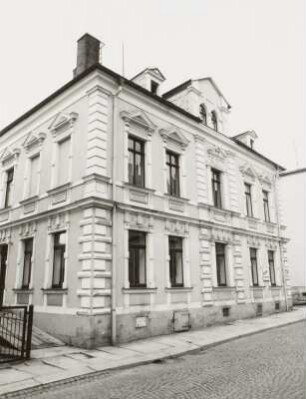 Markneukirchen, Wohnhaus : Markneukirchen (Vogtlandkreis), Wohnhaus (2. Hälfte 19. Jahrhundert), Schützenstraße 7, Straßenansicht