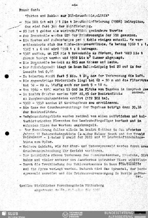 "Fakten und Zahlen zur DDR-Braunkohlenpolitik"