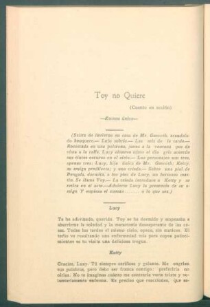 Toy no quiere - (Cuento en acción)