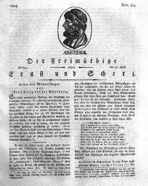 Nro. 84., Freitag den 27. April