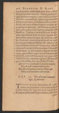 Cap. 33. De testimonio humano, legis, & sententiae.