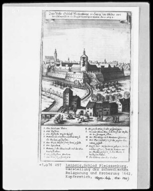 Darstellung der schwedischen Belagerung und Eroberung 1642