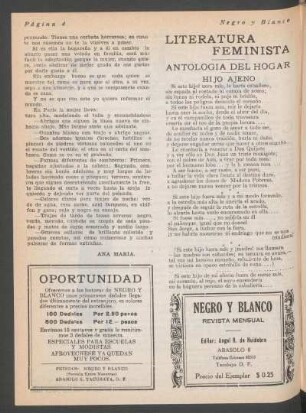 Antología del hogar : Hijo ajeno - Literatura feminista