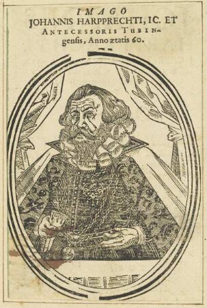 Bildnis des Johann Harpprechtus