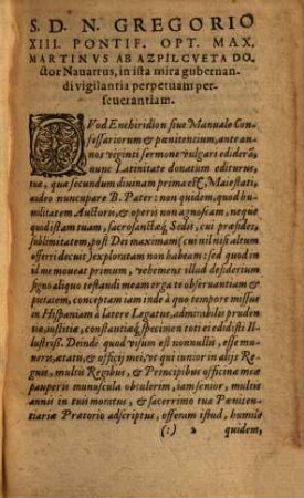 Enchiridion, sive manuale confessariorum et poenitentium : complectens pene resolutionem omnium dubiorum, quae in sacris confessionibus occurrere solent, circa peccata, absolutiones, restitutiones, censuras & irregularitates, [1]