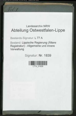 Etat der Gymnasien zu Detmold und Lemgo, Bd. 1