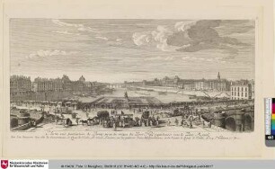 Autre vuë particuliere de Paris prise du milieu du Pont Neuf regardant vers le pont Royal