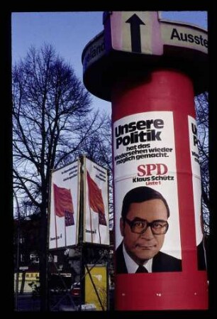 Wahlplakate 26.1.75.