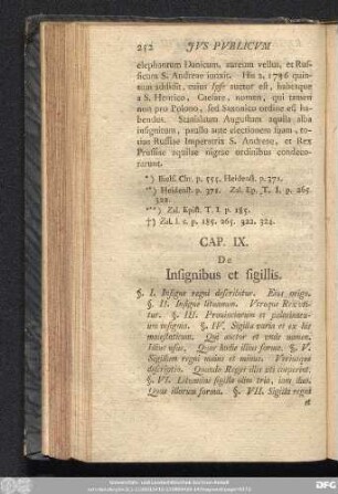 Cap. IX. De Insignibus et sigillis.