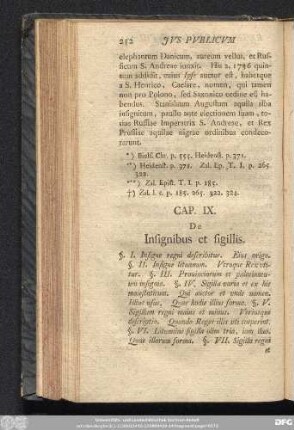 Cap. IX. De Insignibus et sigillis.