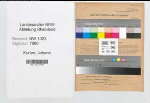 Entnazifizierung Johann Kurten , geb. 02.08.1910 (Dachdeckermeister)