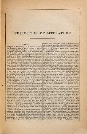 Curiosities of literature