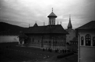 Sucevita: Klosterkirche, Gesamtansicht, von oben