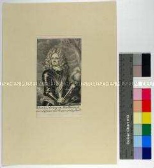 Porträt des englischen Feldherrn und Politikers John Churchill I. Duke of Marlborough und Prince of Mindelheim