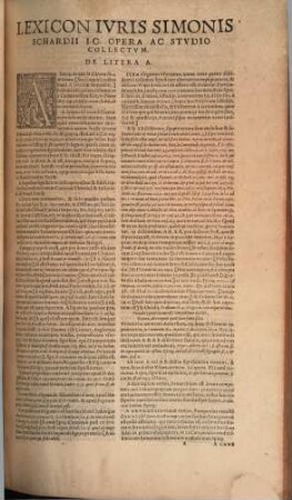 Lexicon Ivridicvm, Sive Verborvm Et Rervm Ad Ivris Rom. Civilis Simvl Et Pontificii Theoriam Et Praxim Pertinentivm Thesavrvs Locvpletiss. Simonis Schardii I. C. ...