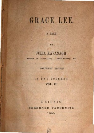Grace Lee : A tale in two volumes, 2