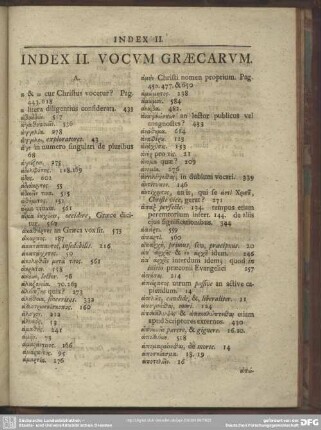 Index II. Vocum Graecarum